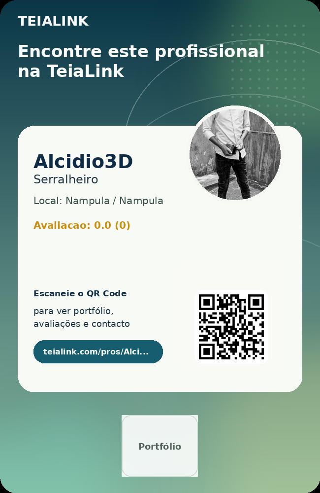 Cartão frente de Alcidio3D