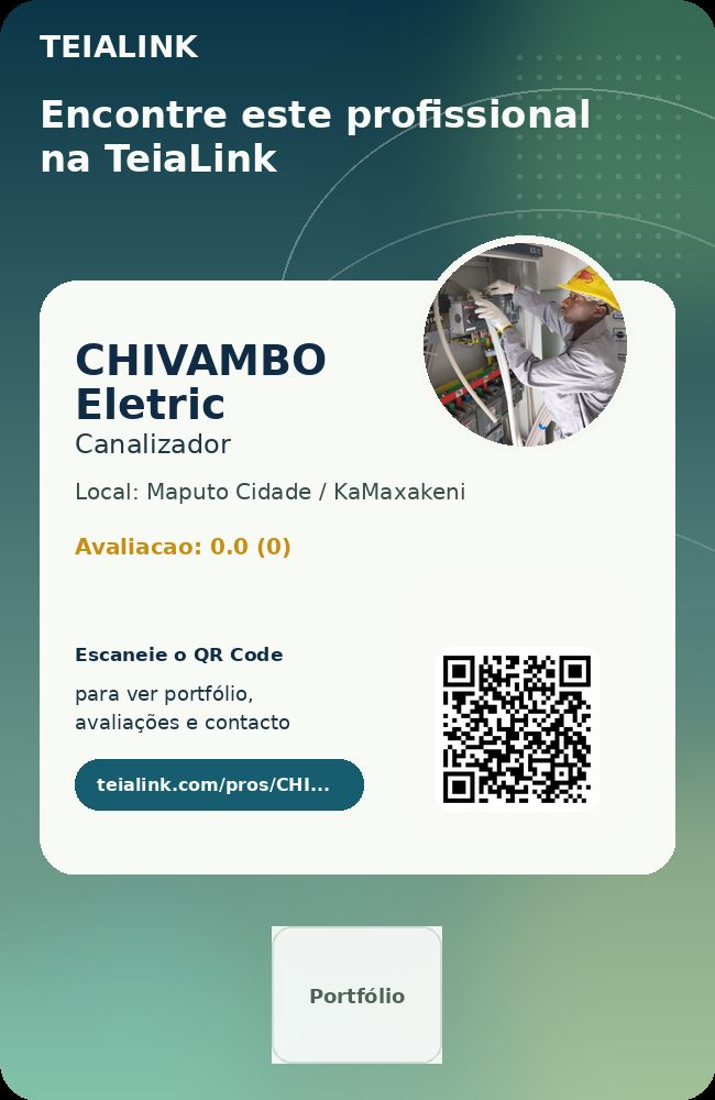Cartão frente de CHIVAMBO Eletric