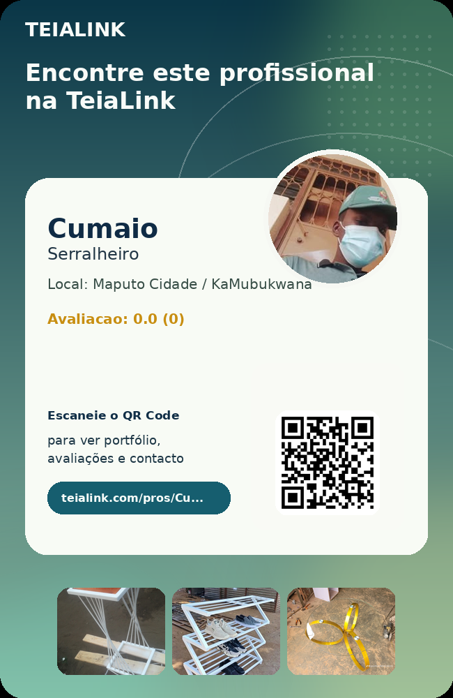 Cartão frente de Cumaio