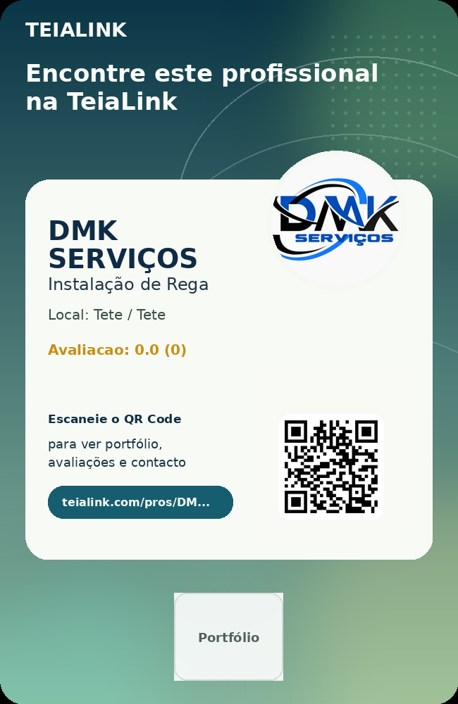 Cartão frente de DMK SERVIÇOS
