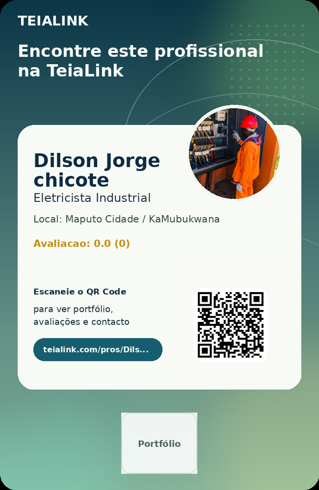 Cartão frente de Dilson Jorge chicote