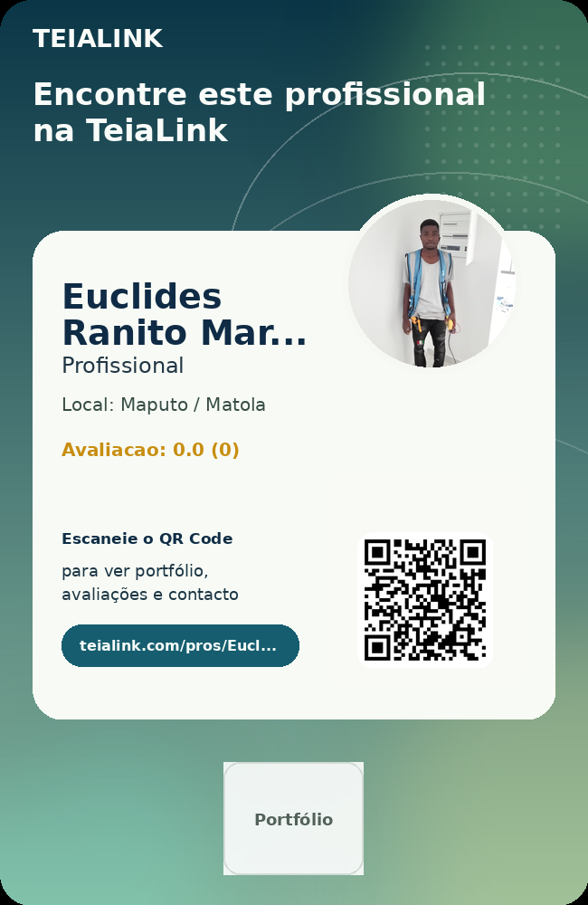 Cartão frente de Euclides Ranito Maranega