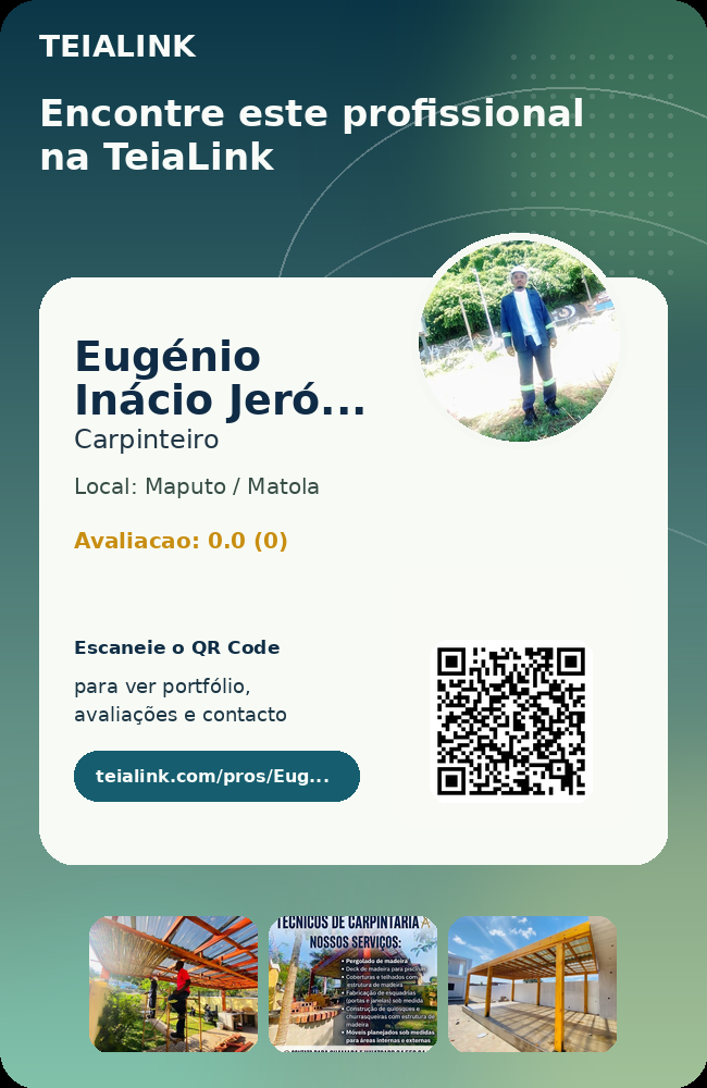 Cartão frente de Eugénio Inácio Jerónimo