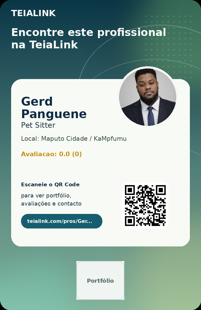 Cartão frente de Gerd Panguene