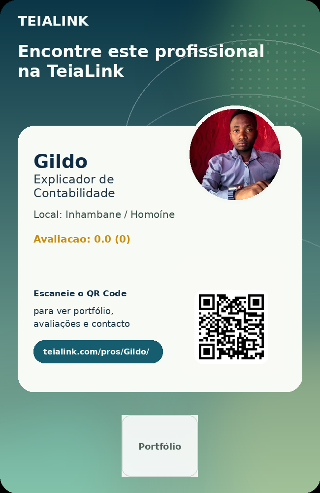 Cartão frente de Gildo