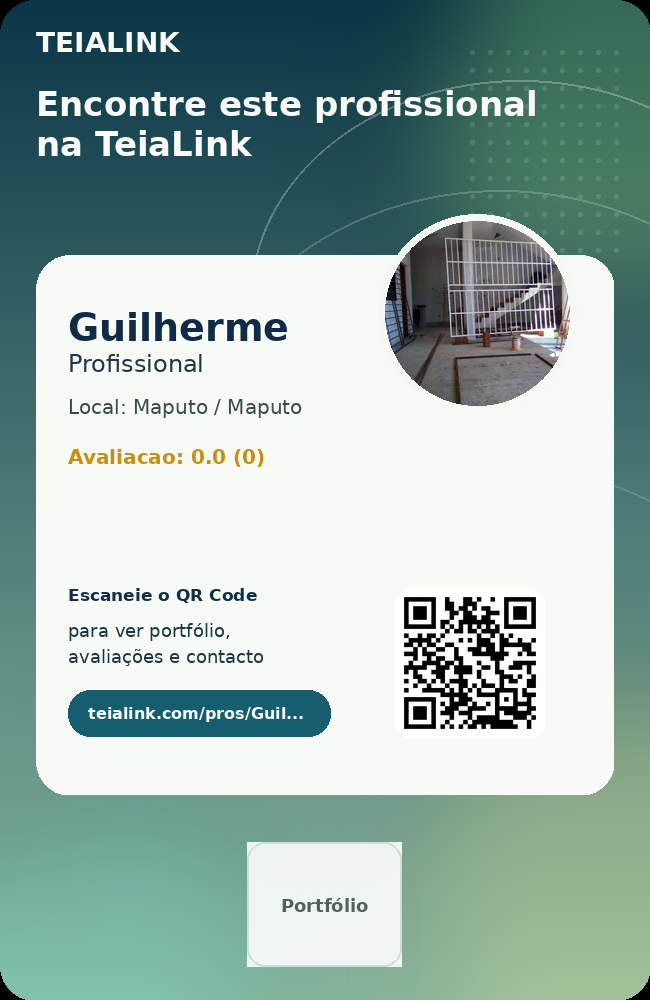 Cartão frente de Guilherme