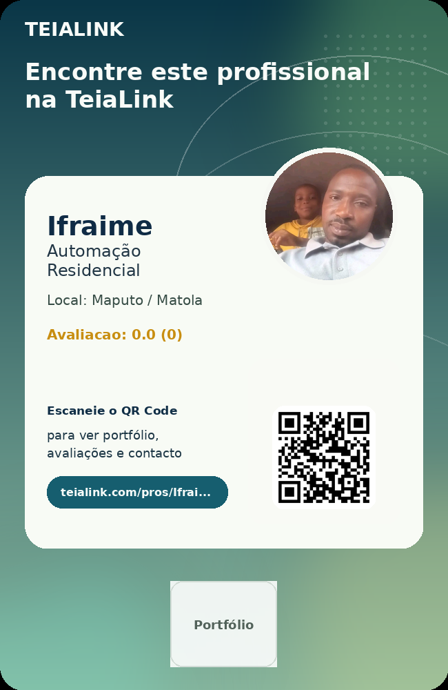 Cartão frente de Ifraime