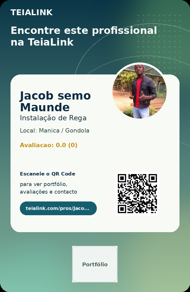 Cartão frente de Jacob semo Maunde