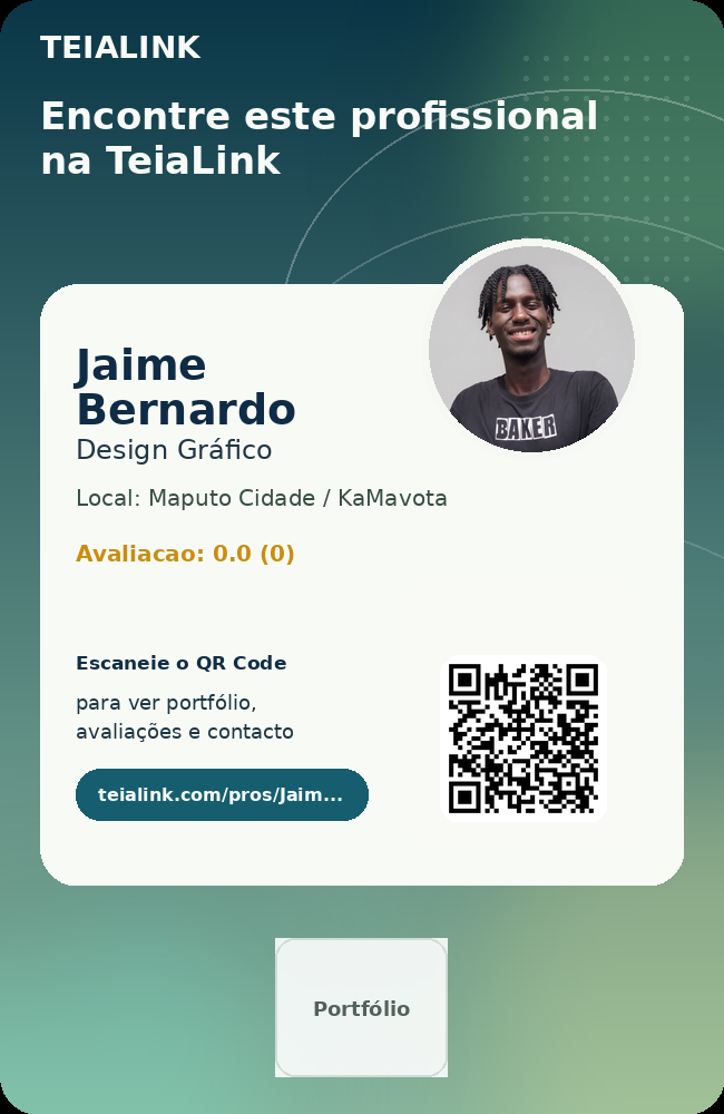 Cartão frente de Jaime Bernardo