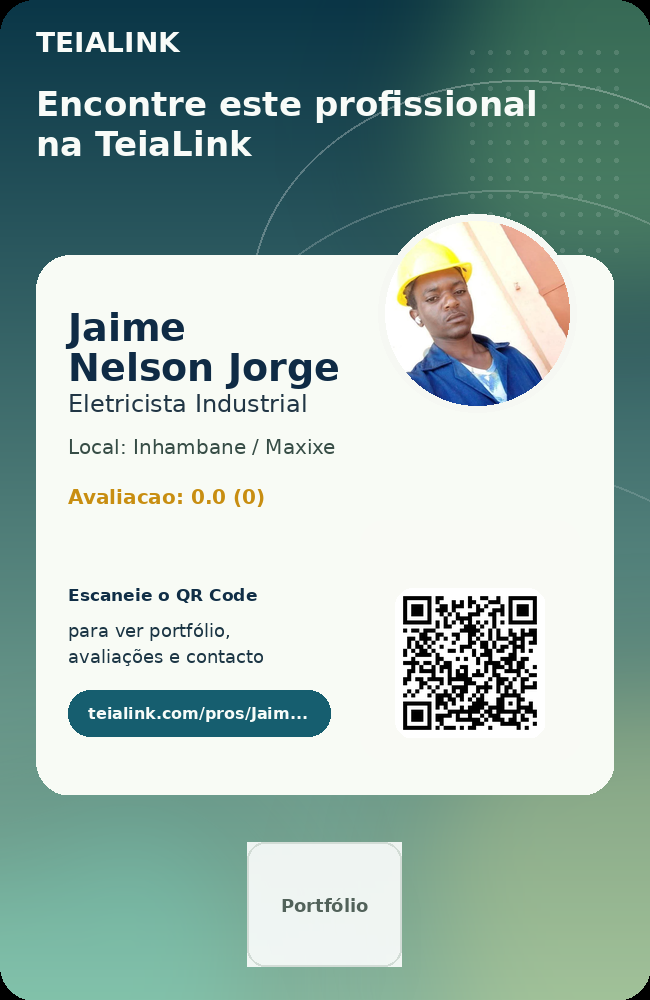 Cartão frente de Jaime Nelson Jorge