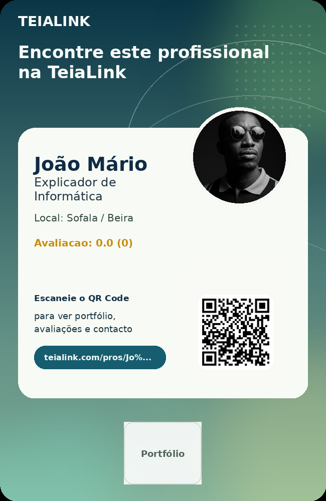 Cartão frente de João Mário