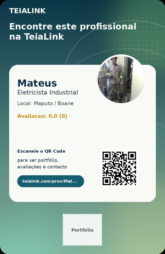 Cartão frente de Mateus