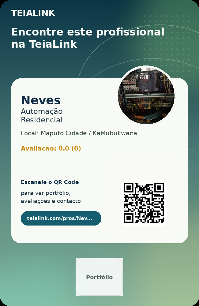 Cartão frente de Neves