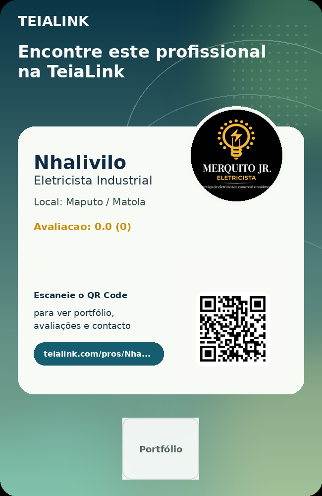 Cartão frente de Nhalivilo