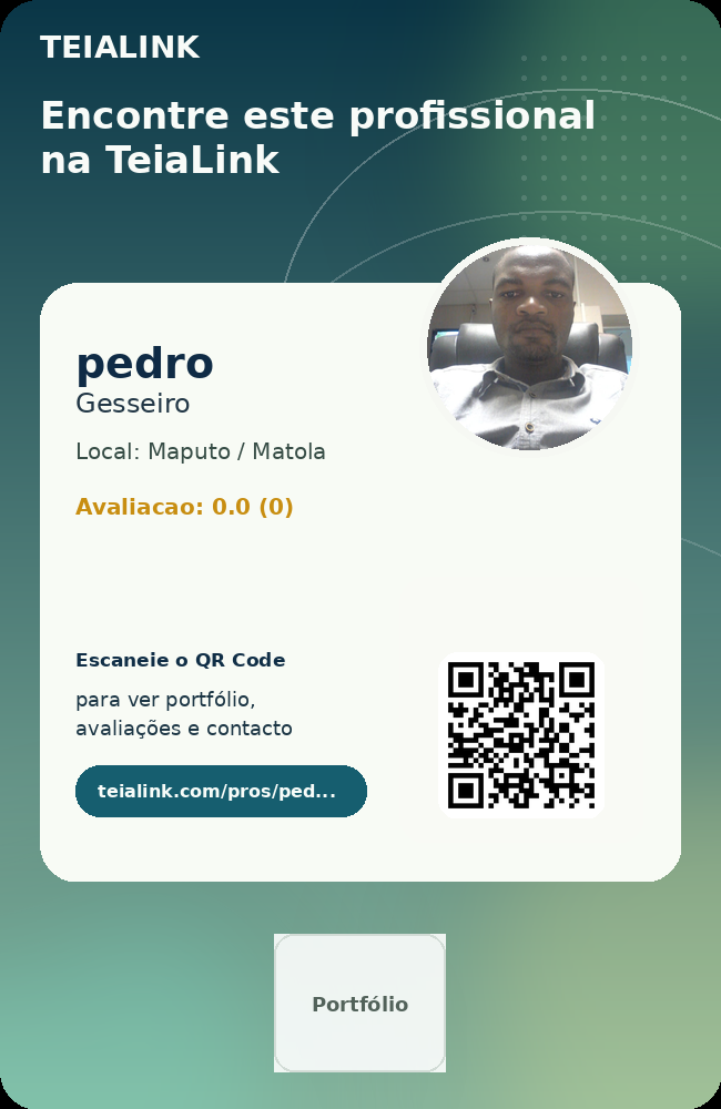 Cartão frente de pedro